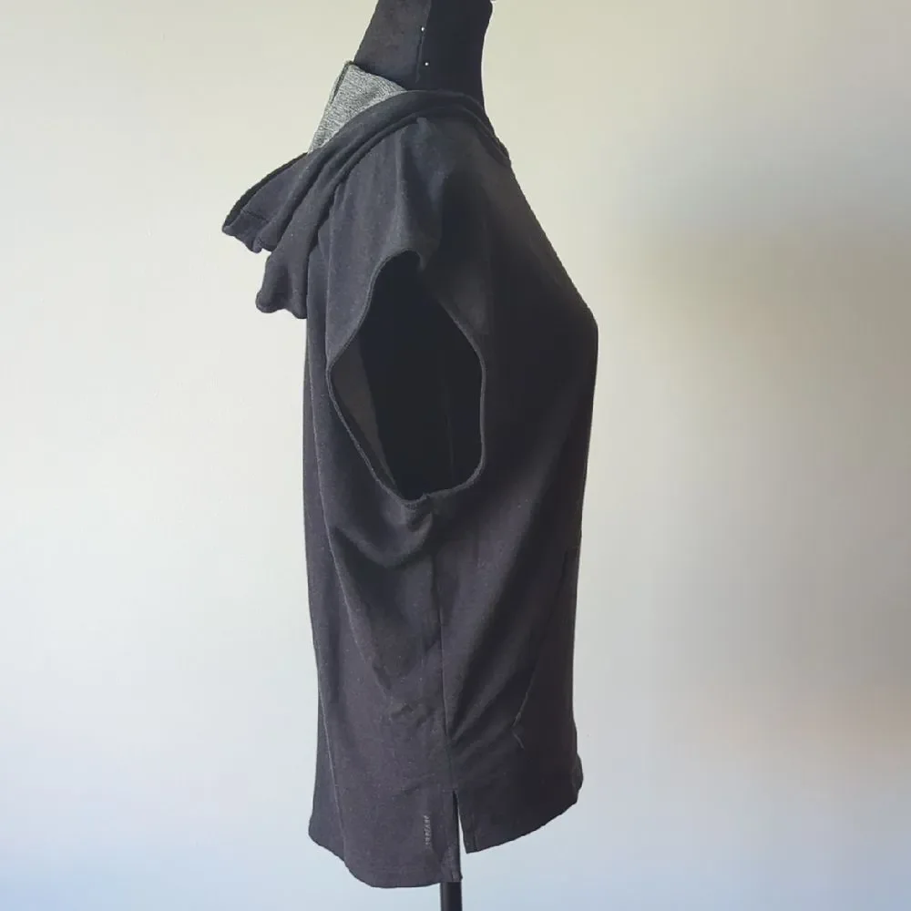 adidas TKO Hoodie Black Sleeveless Performance Size Small